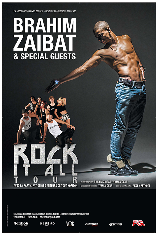 Brahim Zaibat et son spectacle Rock it all tour